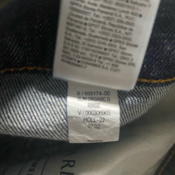 Banana Republic Slim Fit dark wash blue jeans new with tags 31x32 - Picture 7 of 7